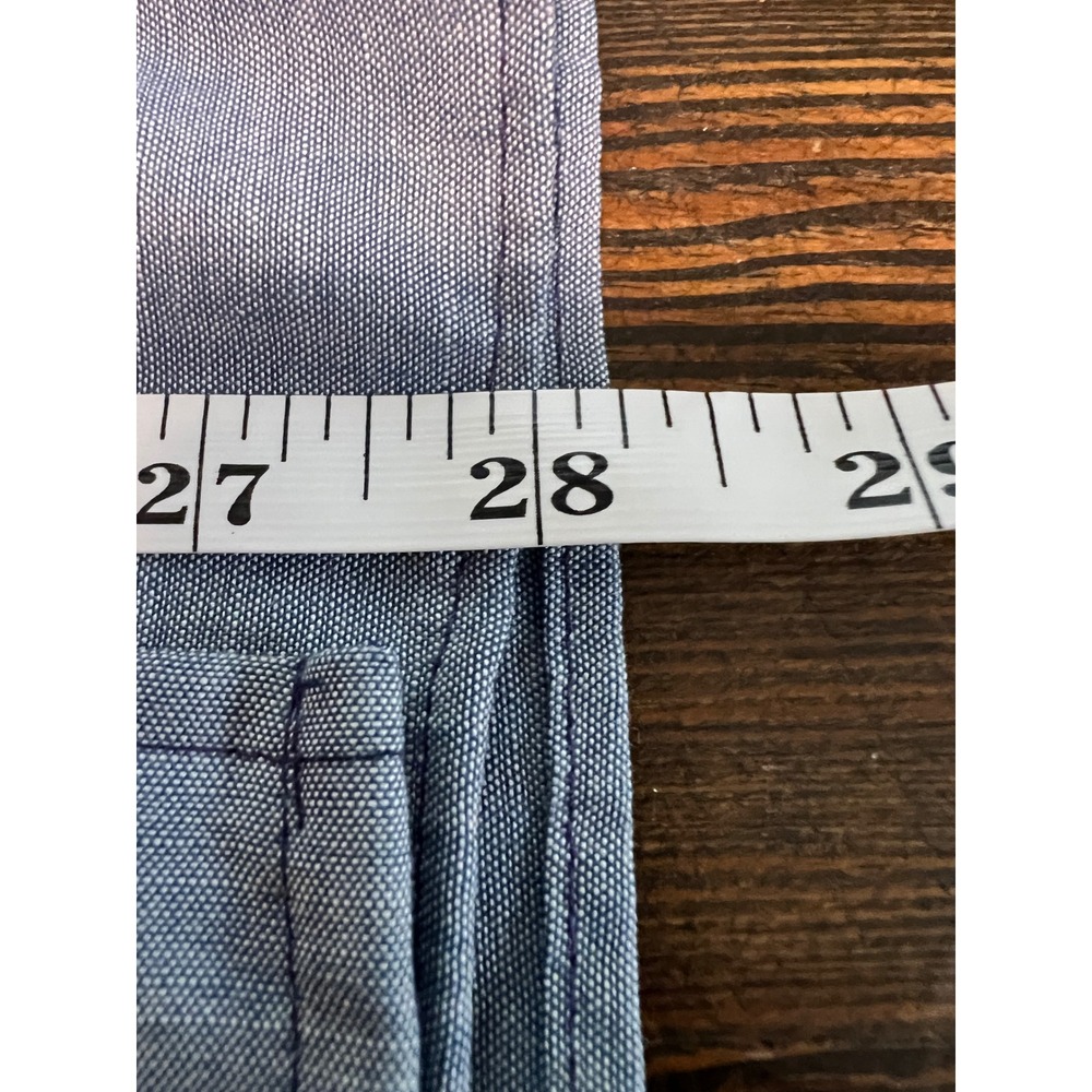 Vintage Wrangler Women Blue Chambray Embroidered Western Pearl Snap Shirt 36 M - Picture 6 of 8